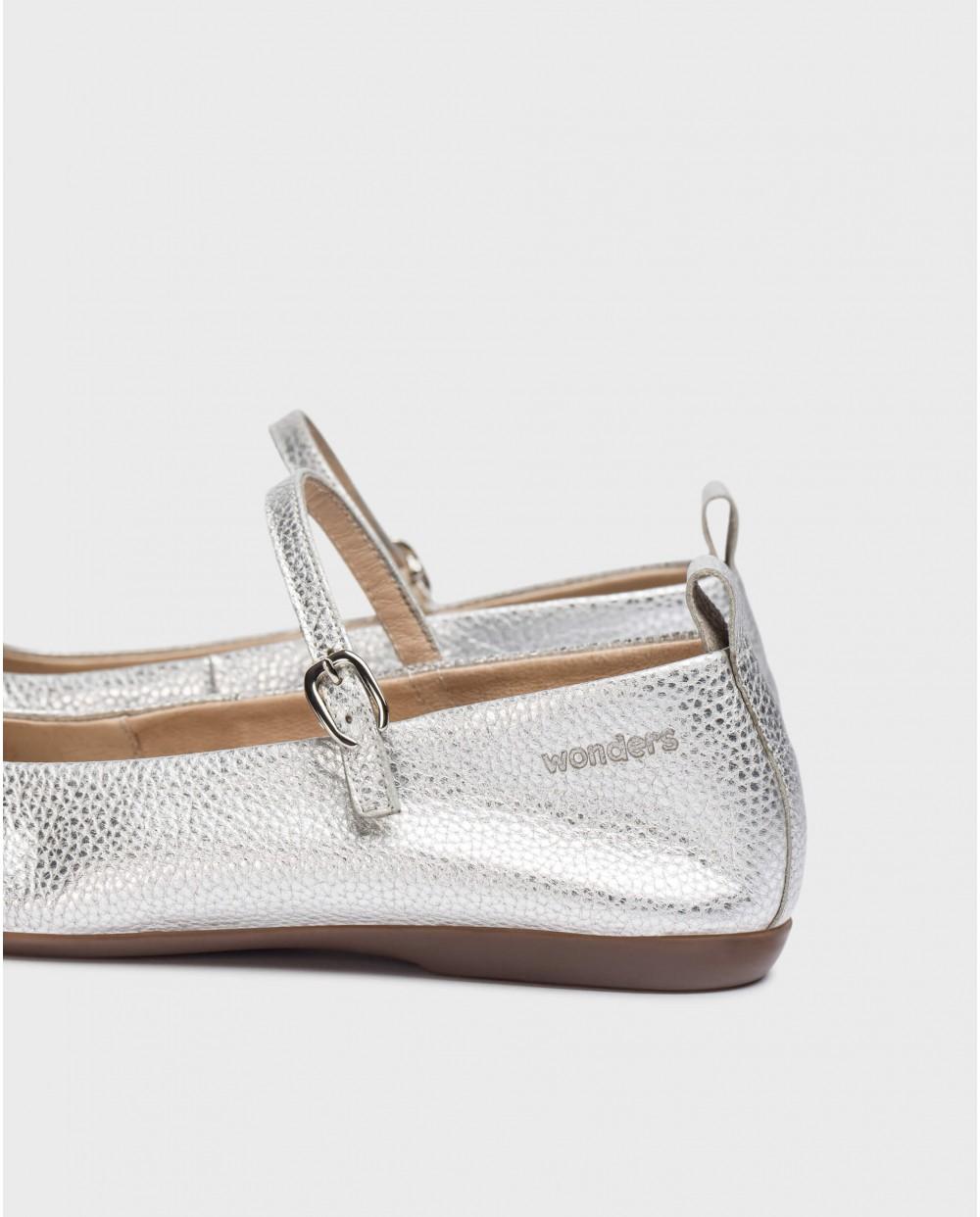 wonders Bailarina SEUL plata Venta caliente