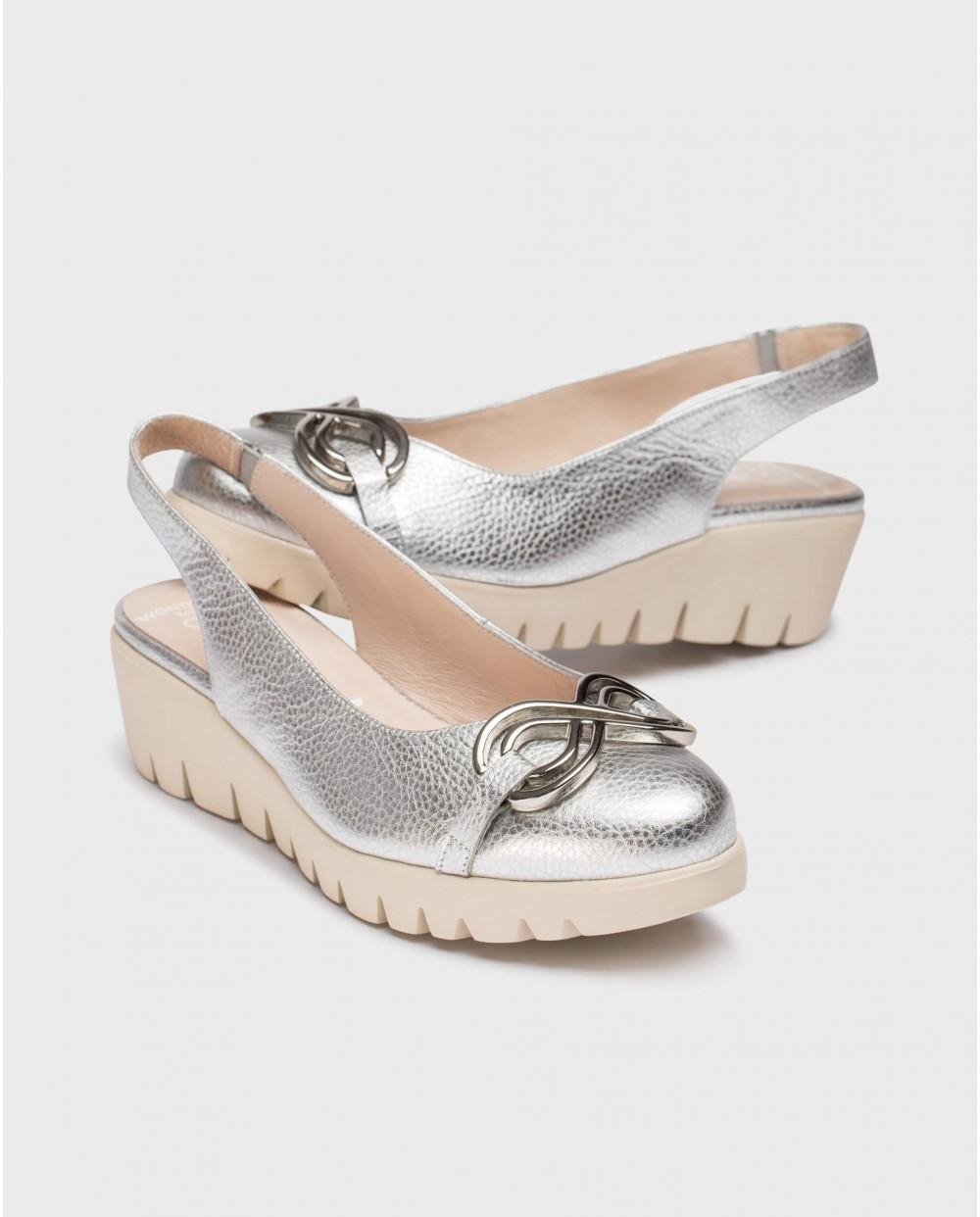 wonders Zapatos destalonados GALE Plata En oferta