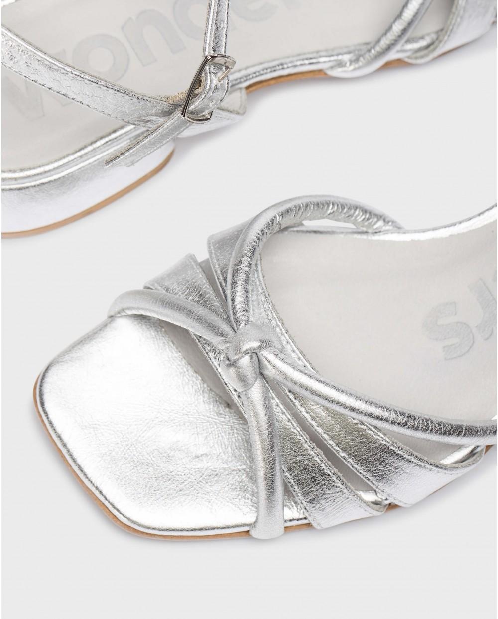 wonders Sandalias NALA Plata Gran oferta