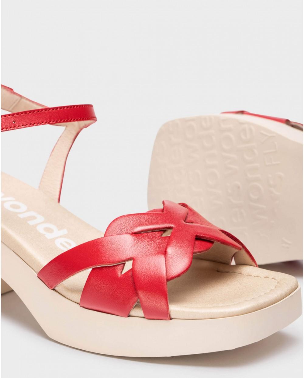 wonders Sandalias CATALINA Rojo Rebajas baratas