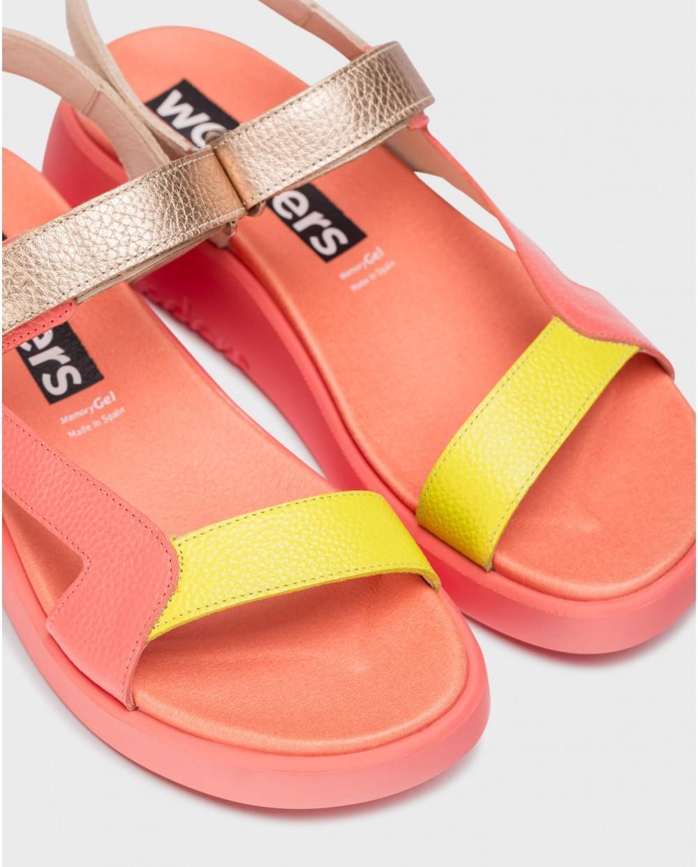 wonders Sandalias HALI Coral Liquidación