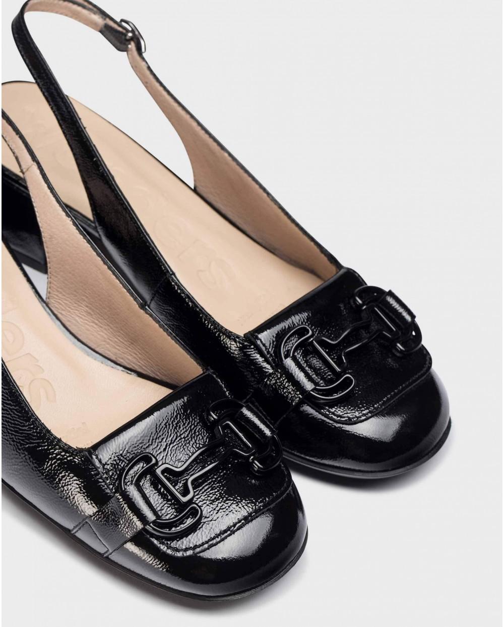 wonders Zapatos CHARO Negros Envío gratis