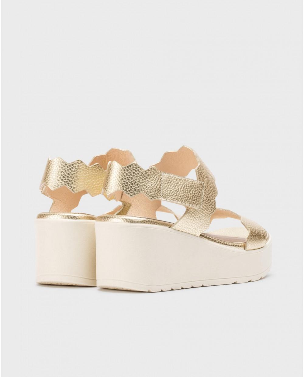 wonders Sandalias PÚRPURA Platino Precio de fábrica