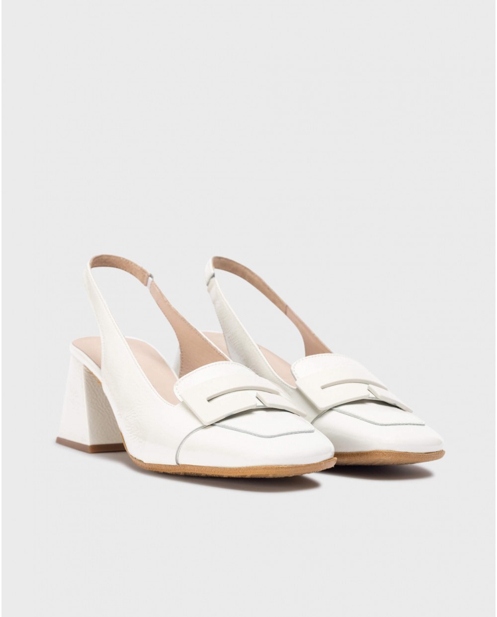 wonders Zapatos destalonados REBECA Blancos Grandes descuentos