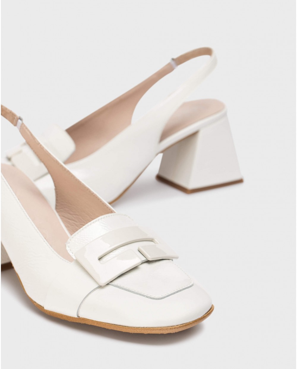 wonders Zapatos destalonados REBECA Blancos Grandes descuentos