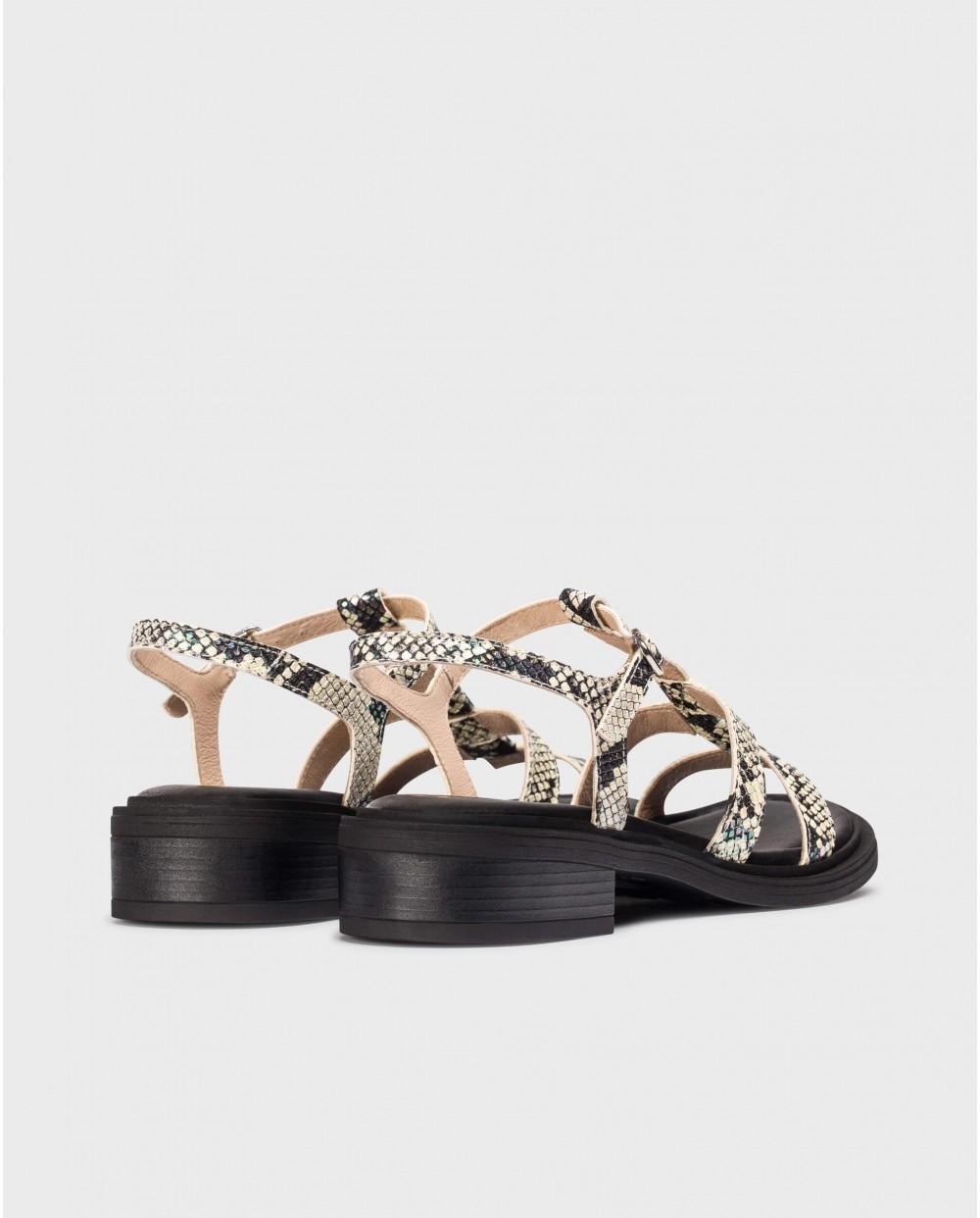 wonders Sandalias JANET Serpiente Envío internacional gratuito