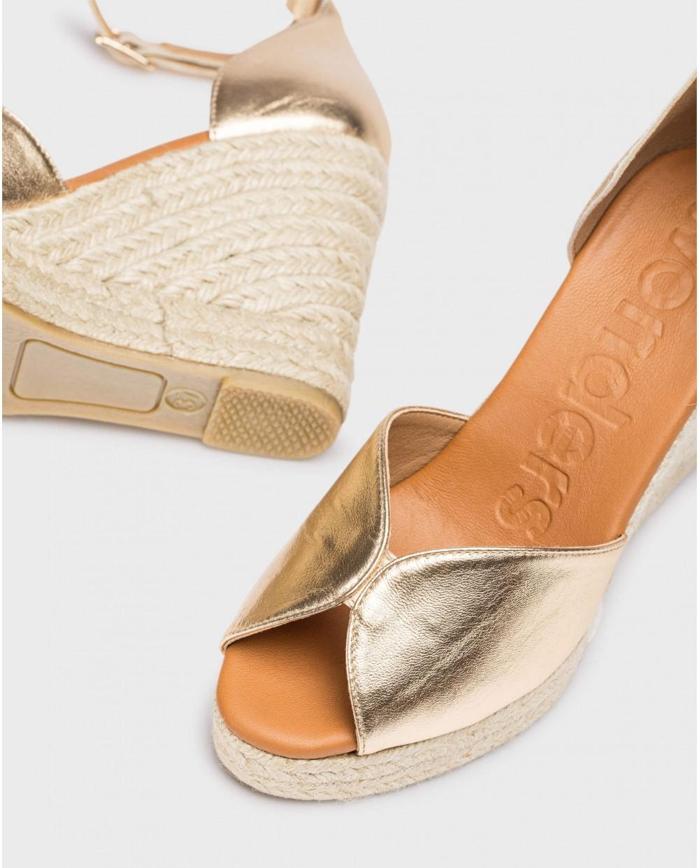 wonders Alpargata MANLY Oro Outlet online
