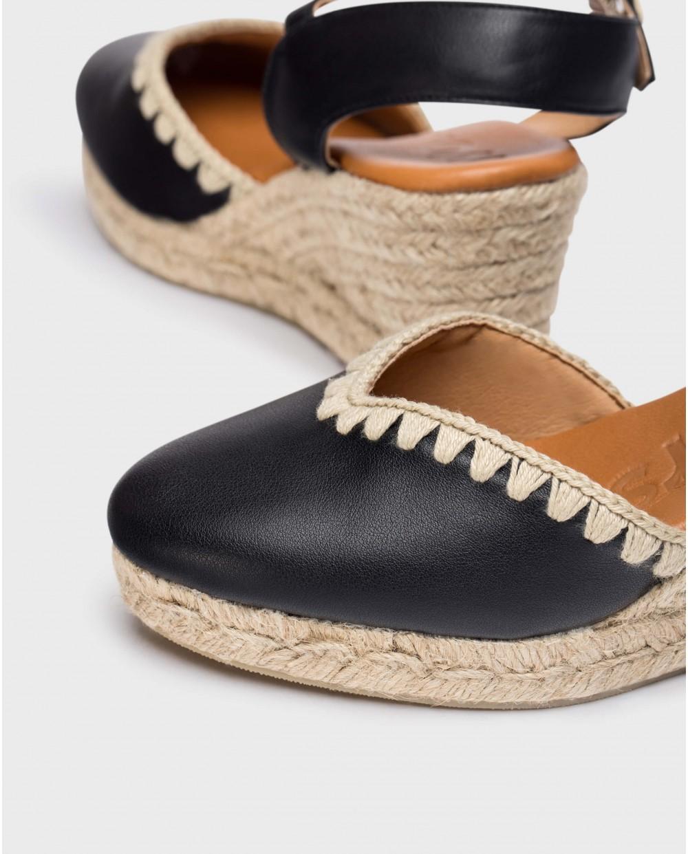 wonders Cuñas MALIBU Negro Gran oferta