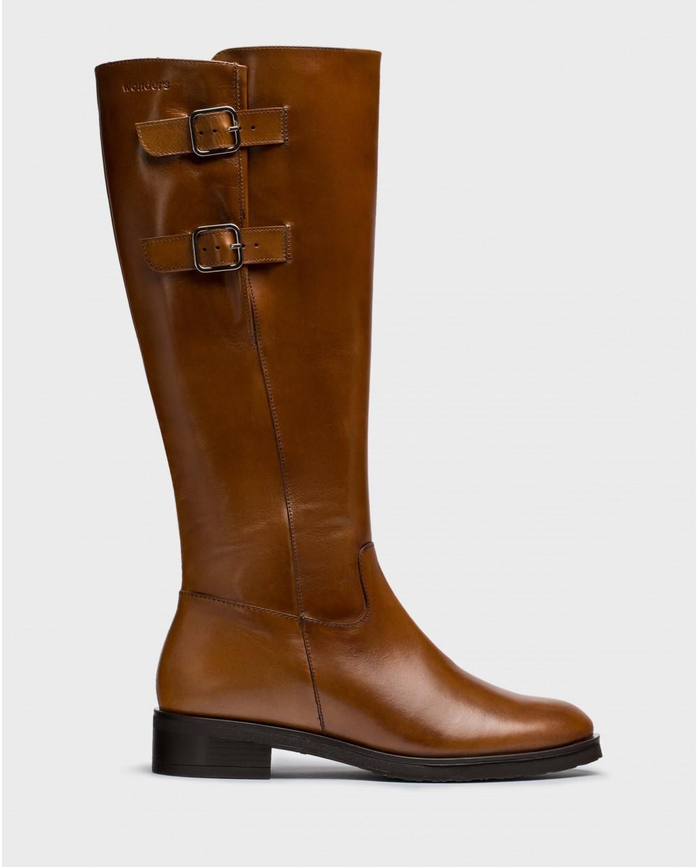 wonders Botas DOUBLE Cuero