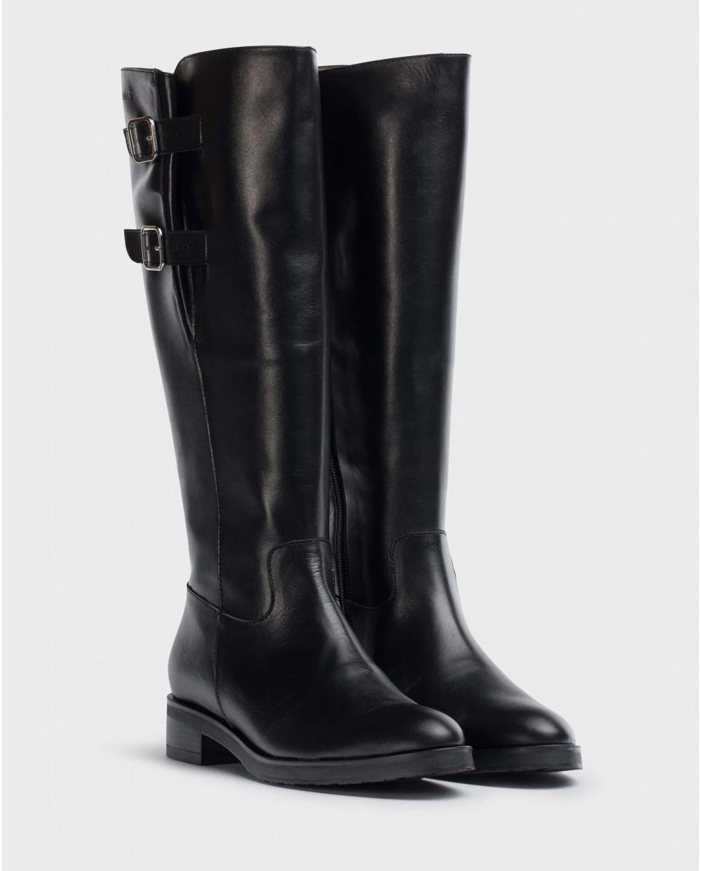 wonders Botas DOUBLE Negras Mejor oferta
