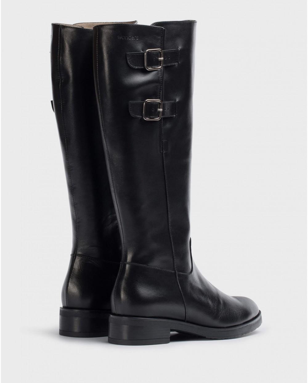 wonders Botas DOUBLE Negras Mejor oferta