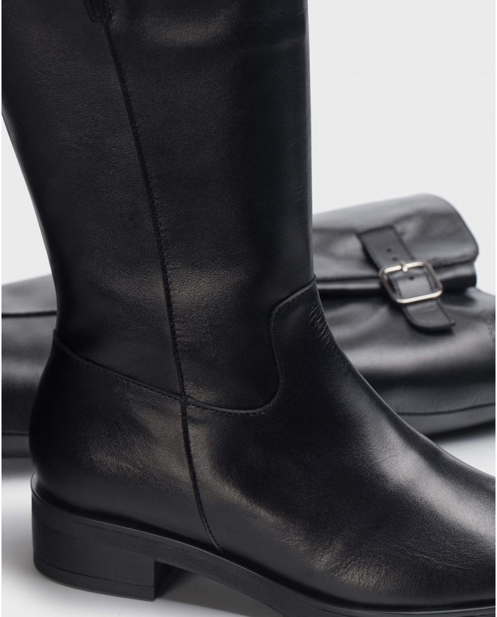 wonders Botas DOUBLE Negras Mejor oferta