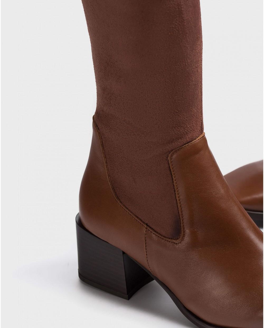 wonders Bota mosquetera en licra Oferta especial