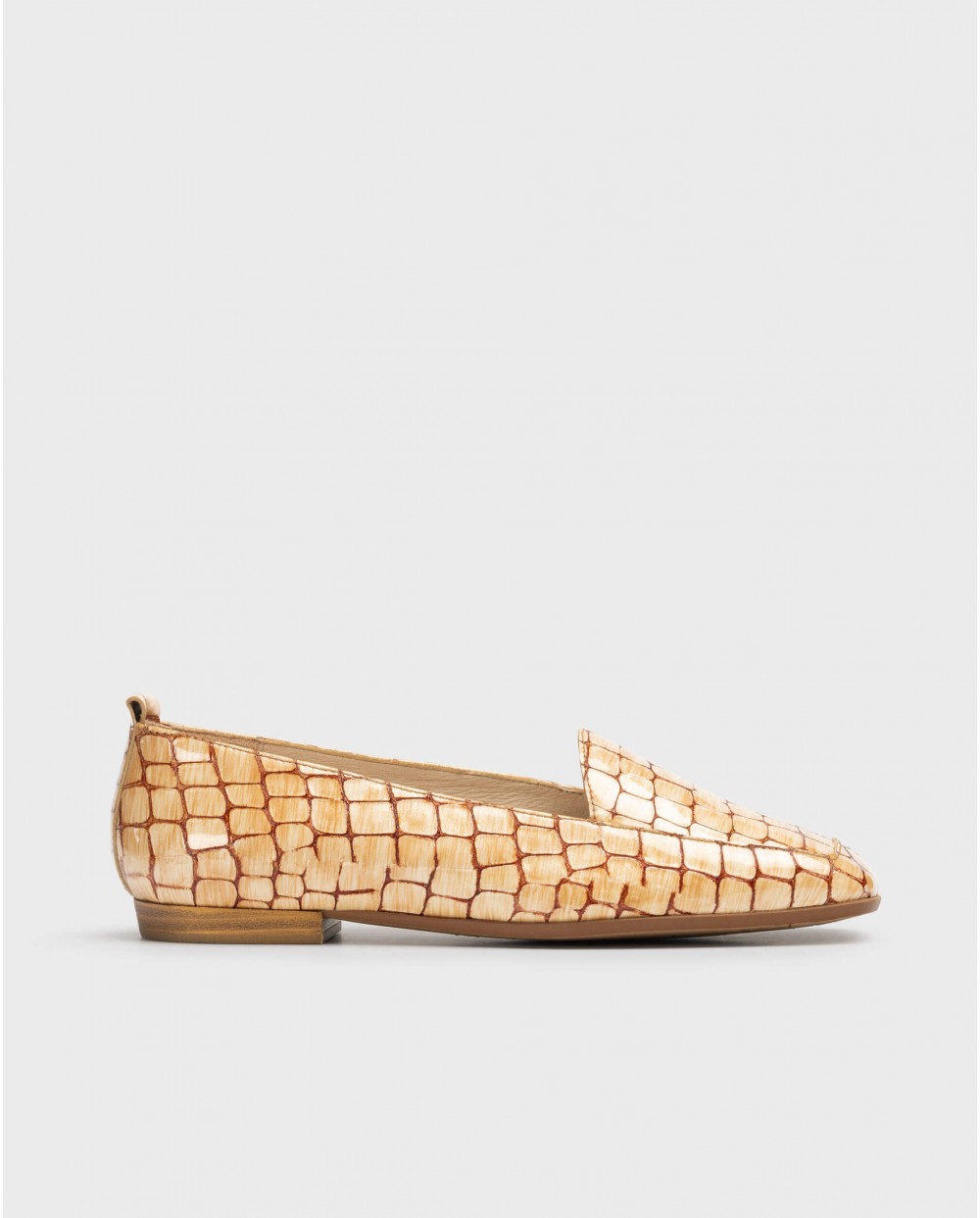wonders zapato plano piel