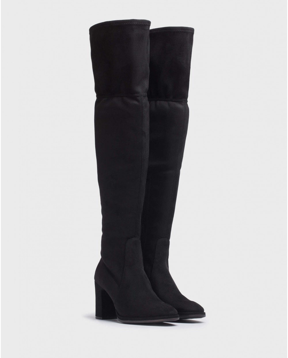 wonders Bota mosquetera AUSTER Negro Outlet online