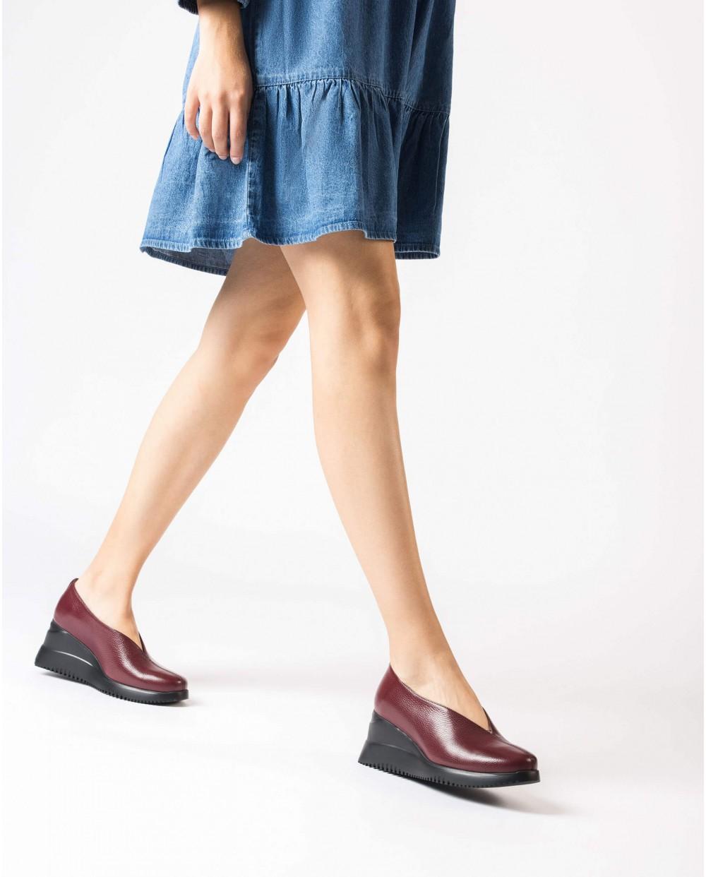 wonders Mocasines WATER Burdeos