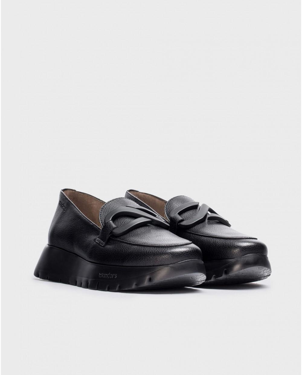 wonders Mocasín Rose Negro Superdescuento
