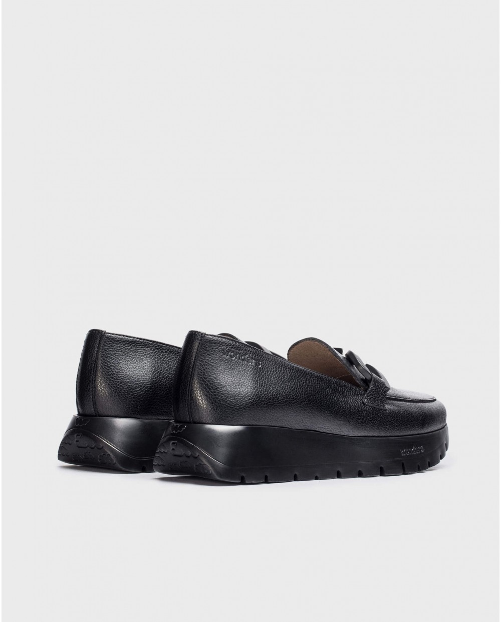 wonders Mocasín Rose Negro Superdescuento