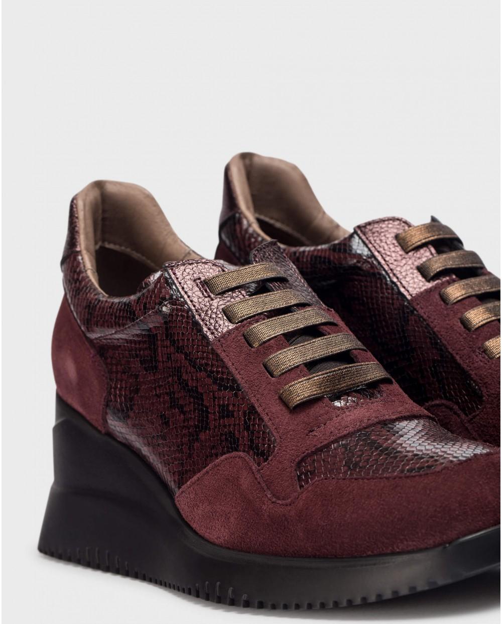 wonders Deportivas EVA Serpiente Burdeos Descuento por venta flash