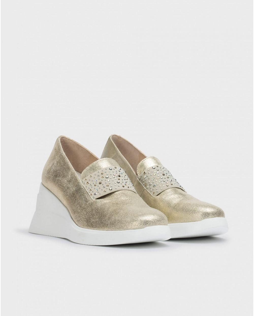 wonders Mocasín BONE Dorado Gran oferta