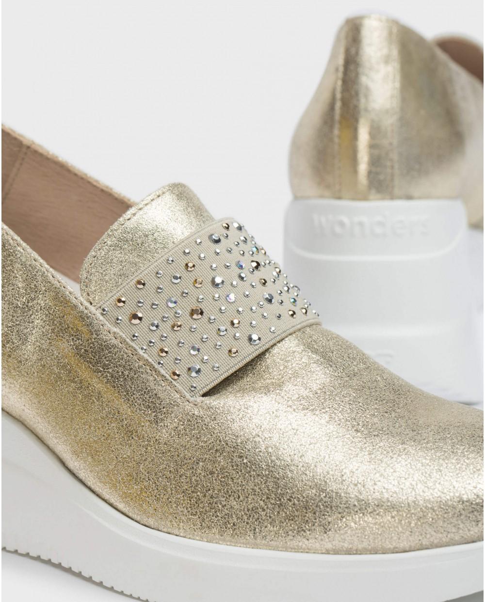 wonders Mocasín BONE Dorado Gran oferta