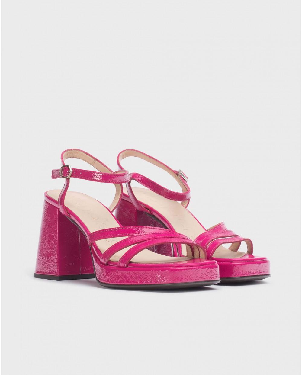wonders Sandalias LOVE Fucsia Ventas relámpago
