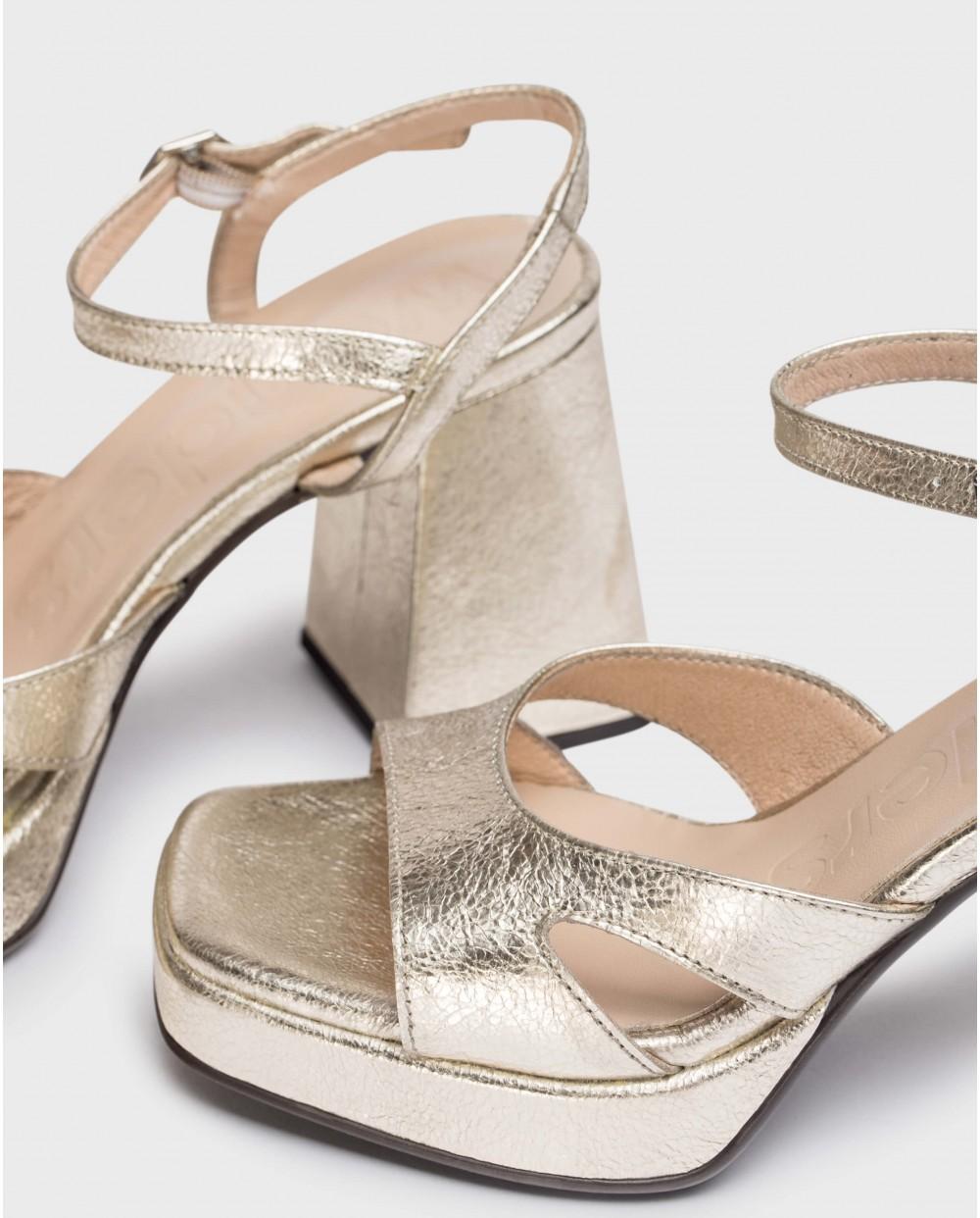 wonders Sandalias FRIDA Oro Rebajas online
