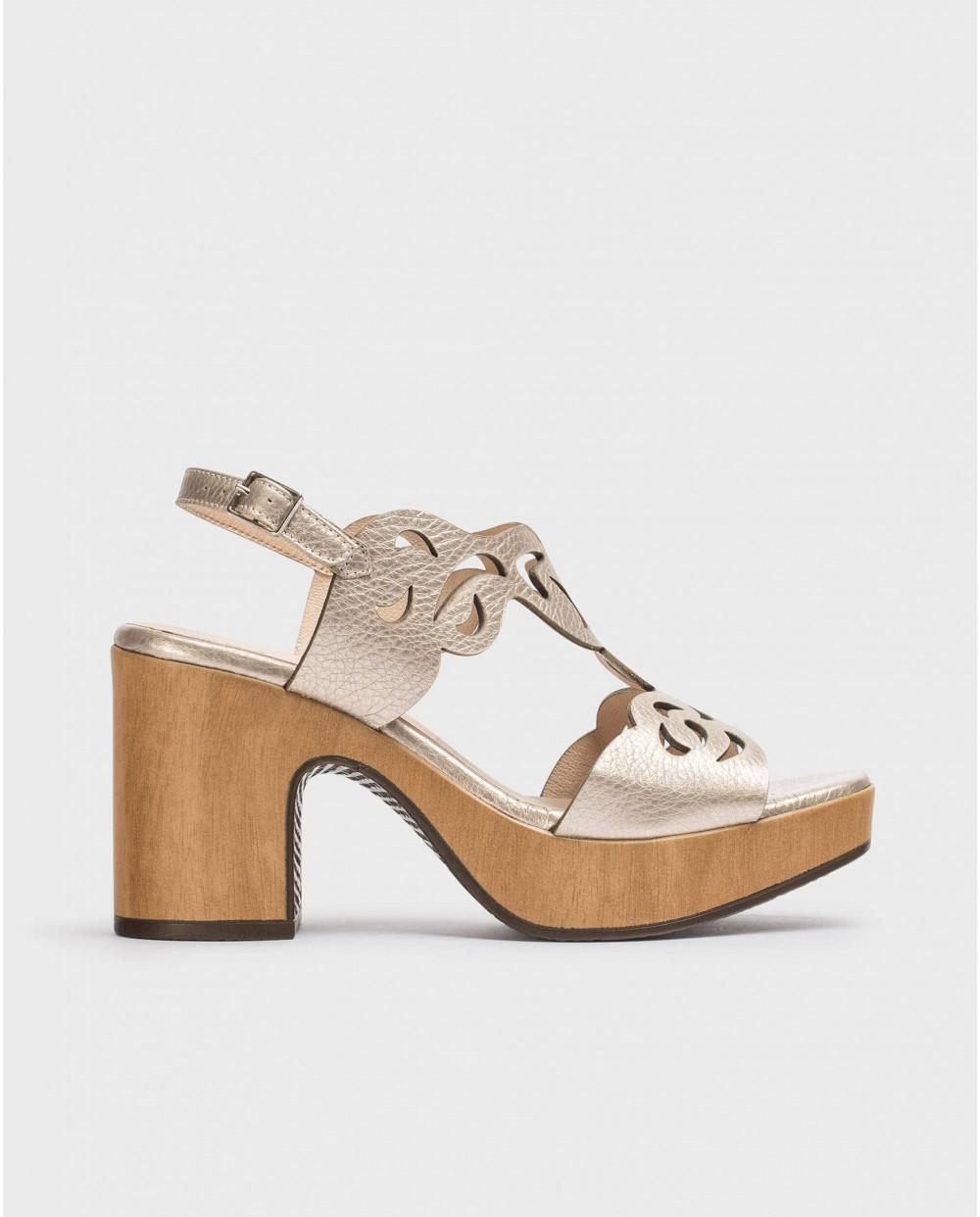 wonders Sandalias AURORA Platino