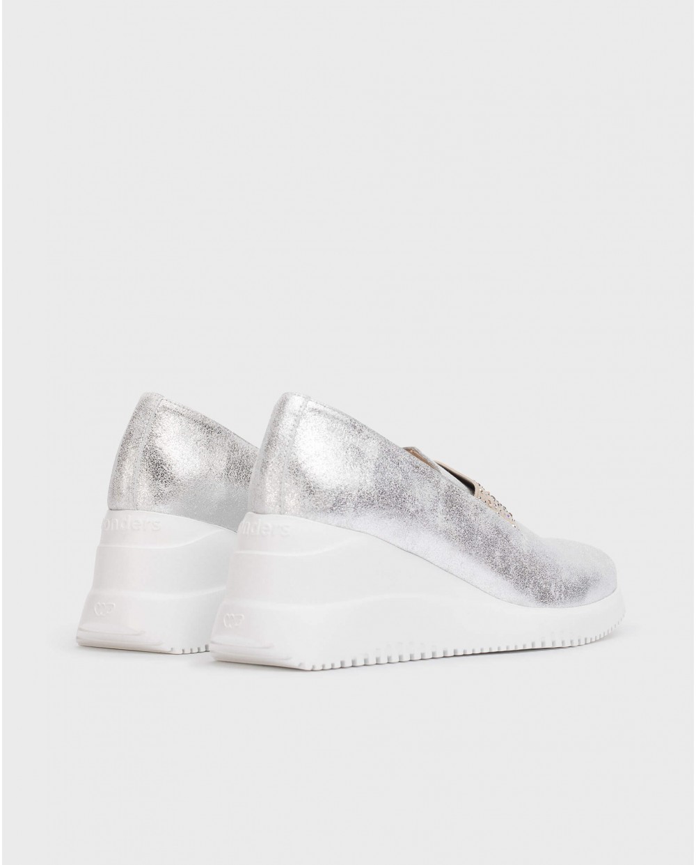 wonders Mocasín BONE Plata Envío gratis
