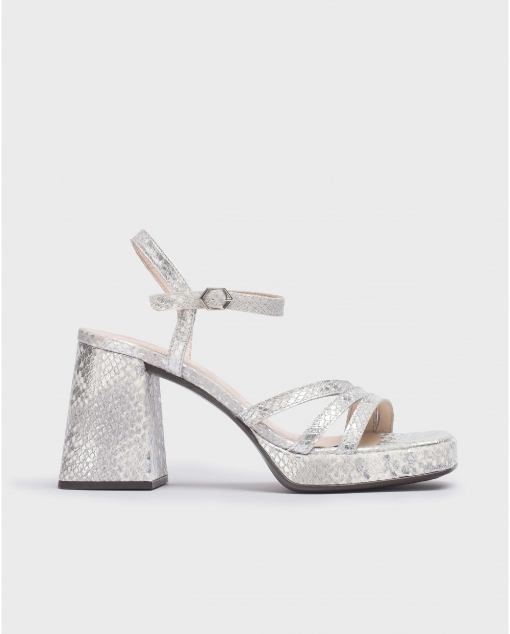 wonders Sandalias LOVE Plata