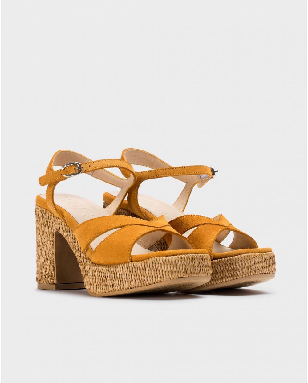 wonders Sandalias GIORGIA Naranja Precios de Black Friday