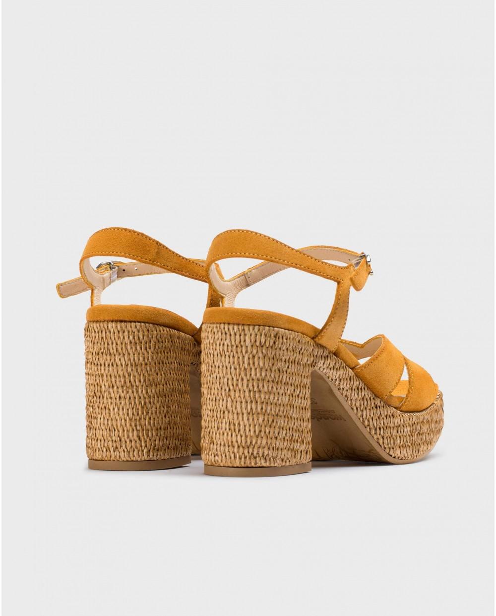 wonders Sandalias GIORGIA Naranja Precios de Black Friday