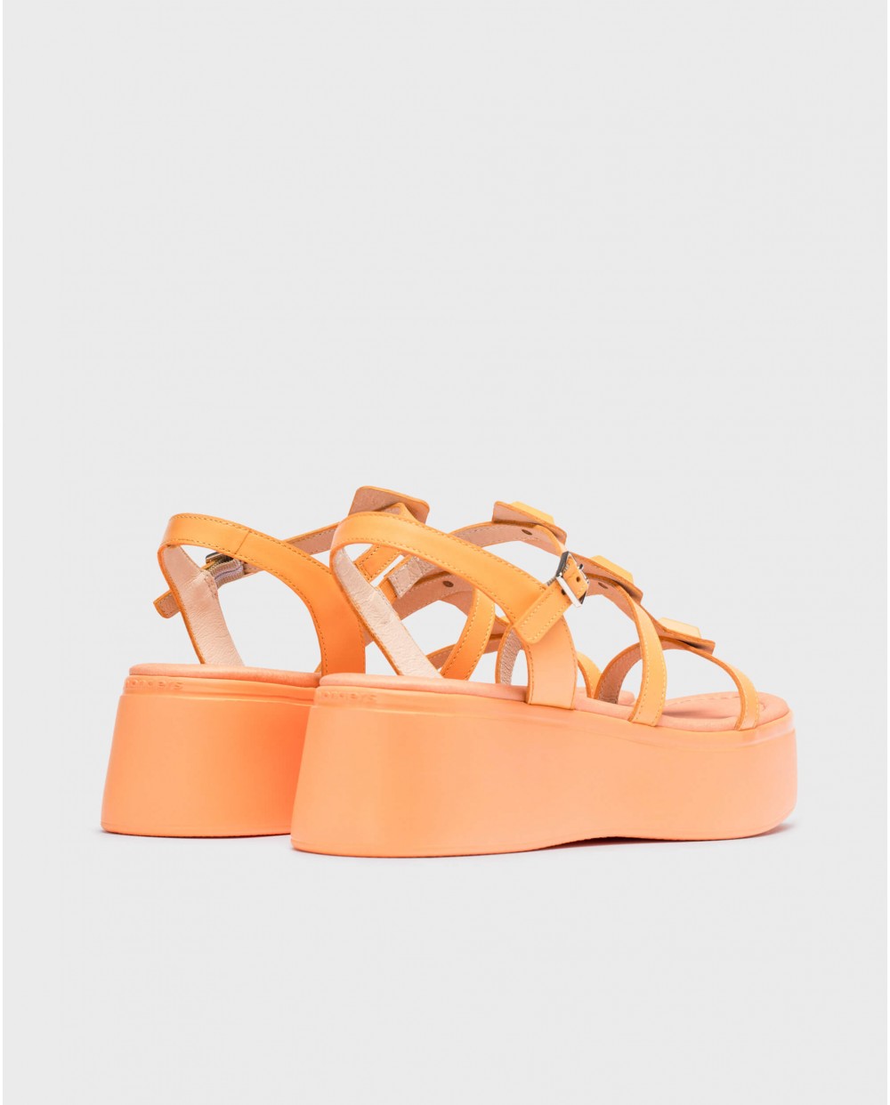wonders Sandalias con plataforma CAROLINA Naranja Ofertas de temporada