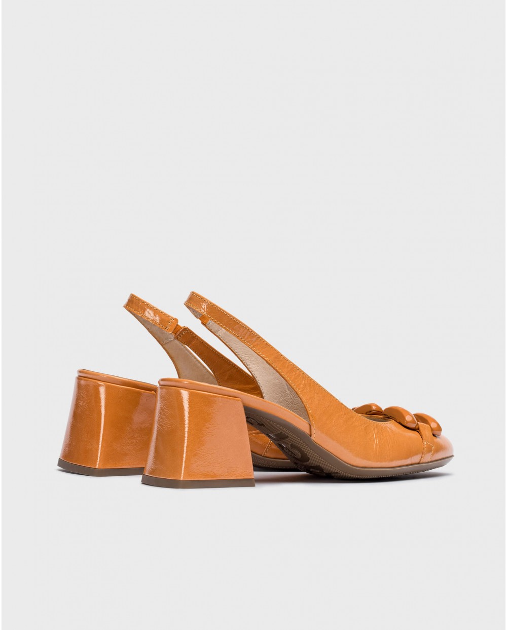 wonders Sandalias tacón KARLA Naranja Rebajas de fin de temporada