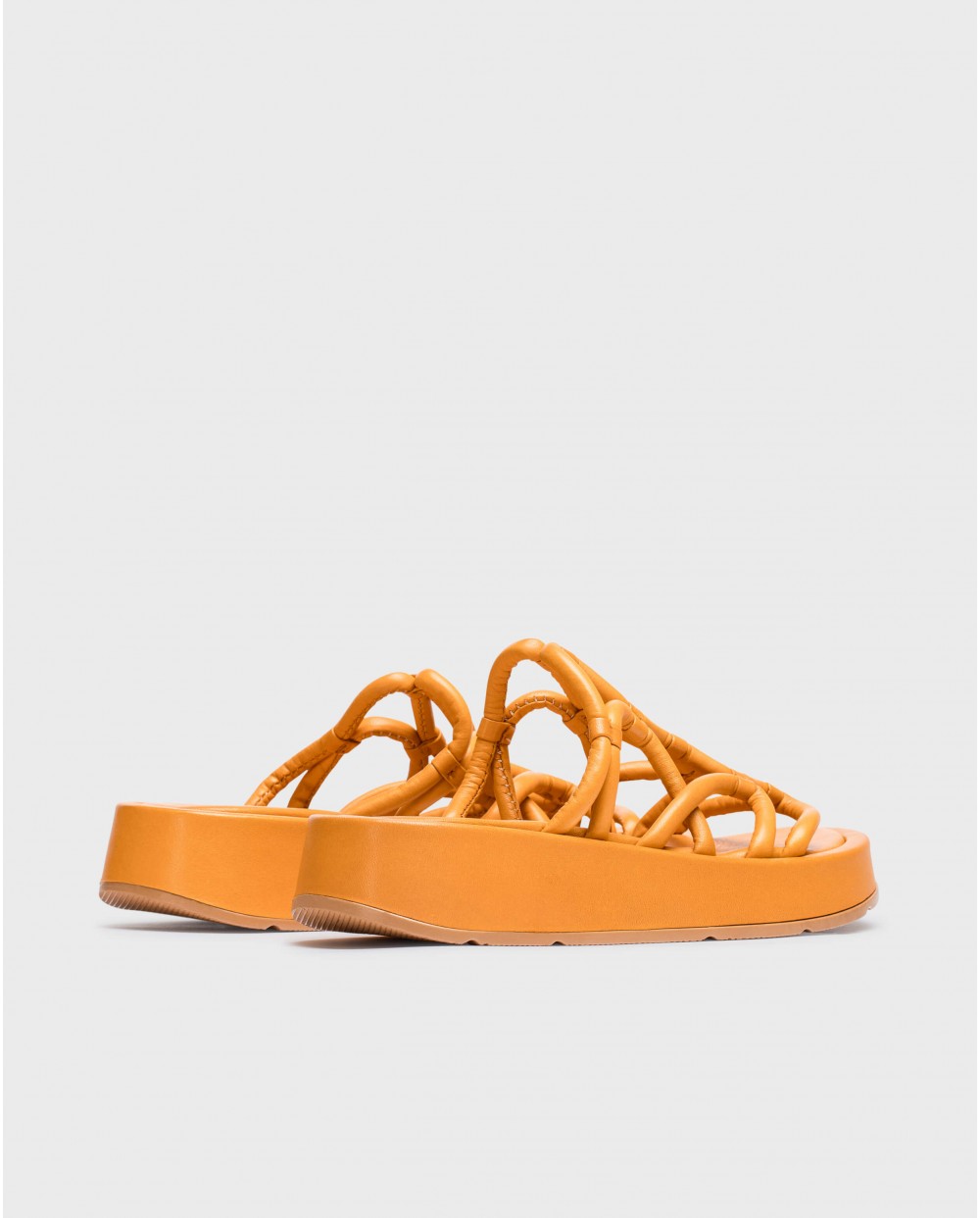 wonders Sandalias cuña ELADIA Naranja Precio ultrabajo