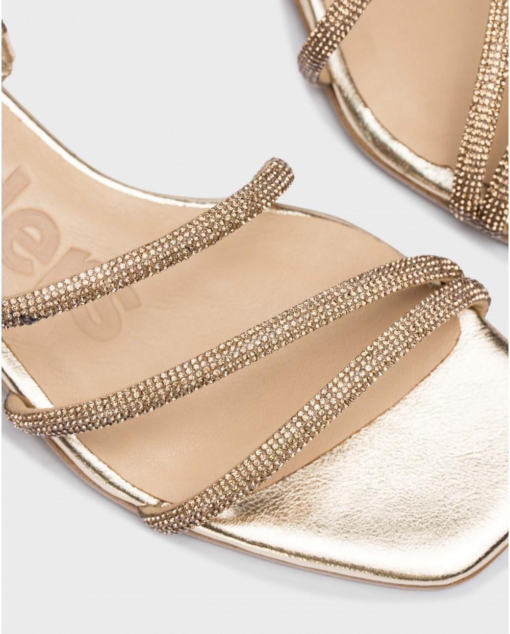 wonders Sandalias DIONE Platino Outlet