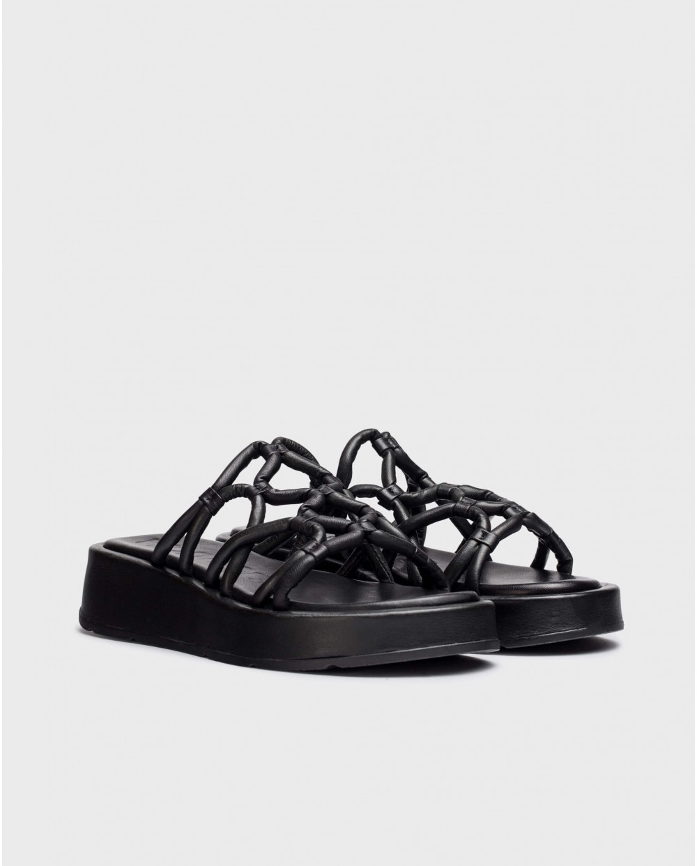 wonders Sandalias cuña ELADIA Negro Rebajas baratas