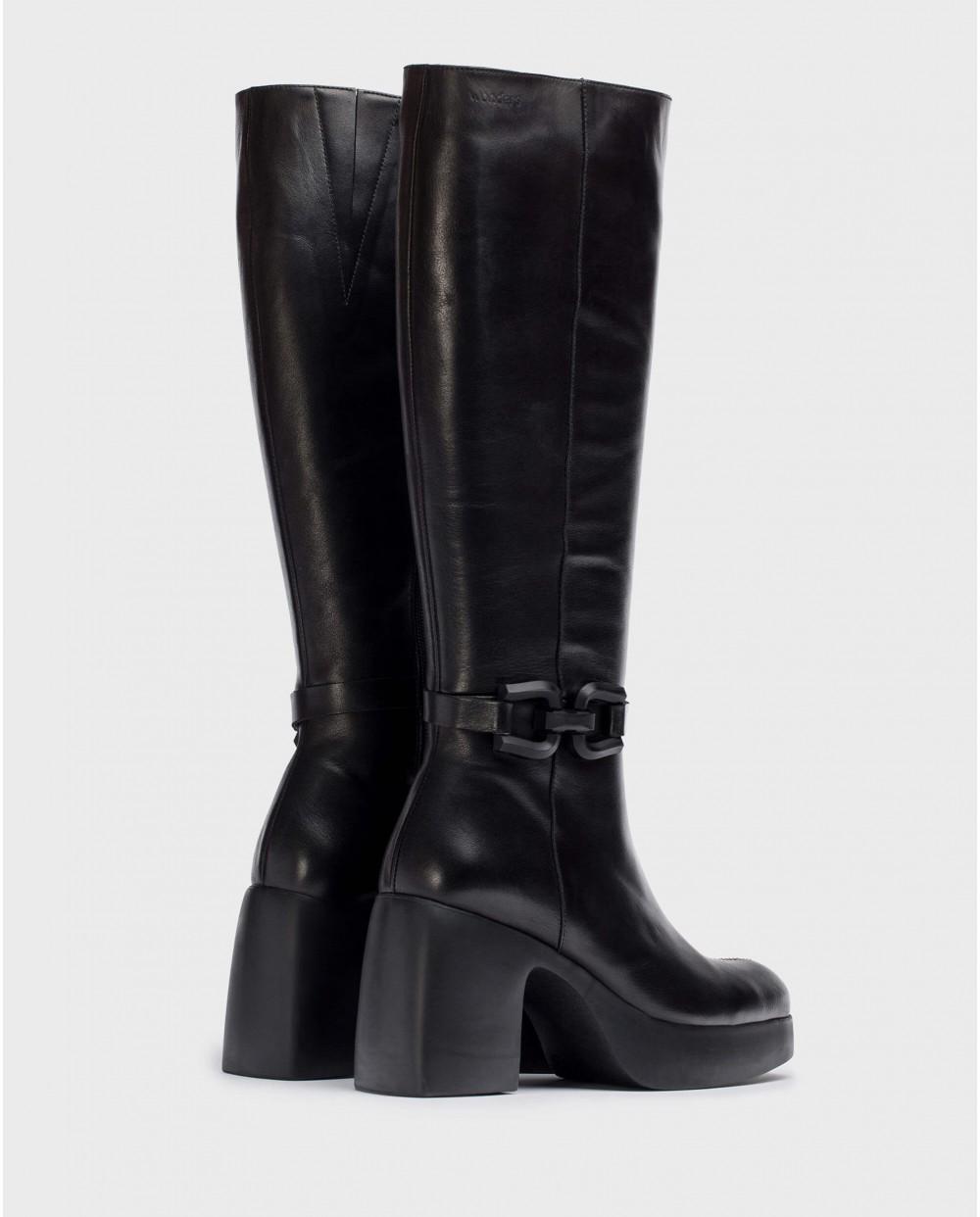 wonders Botas CALISTO Negras Ventas relámpago