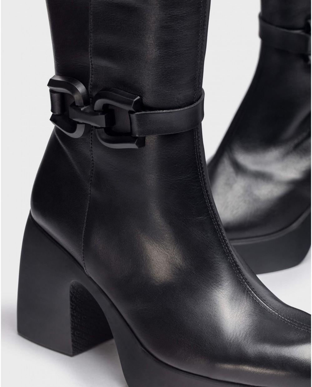 wonders Botas CALISTO Negras Ventas relámpago
