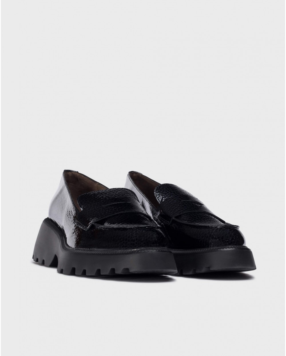 wonders Mocasines DEVINA Negros Promoción por tiempo limitado