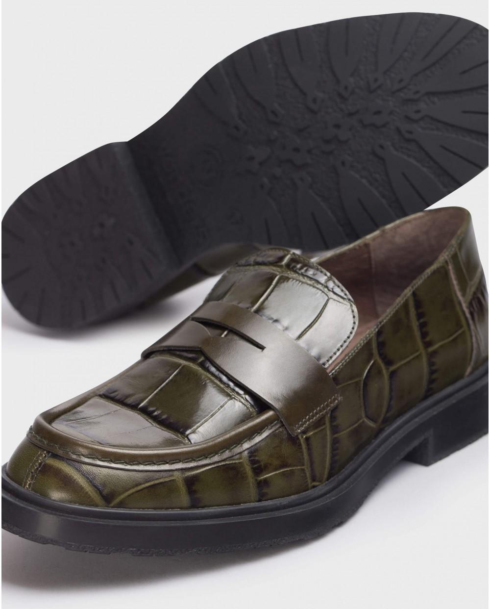 wonders Mocasines NED Verde Coco Liquidación