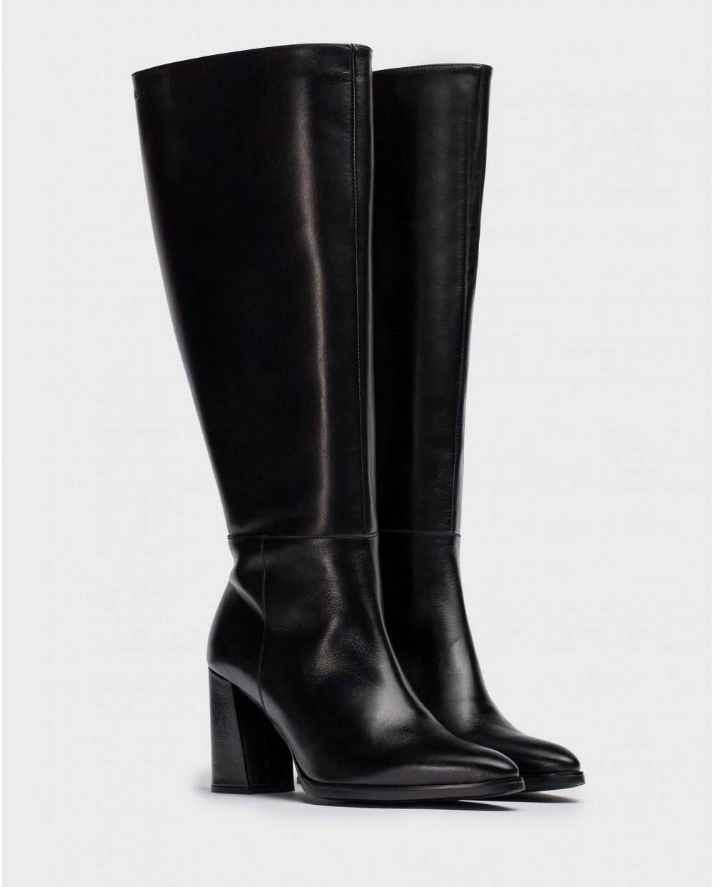 wonders Botas XL JEAN Negras Ofertas especiales