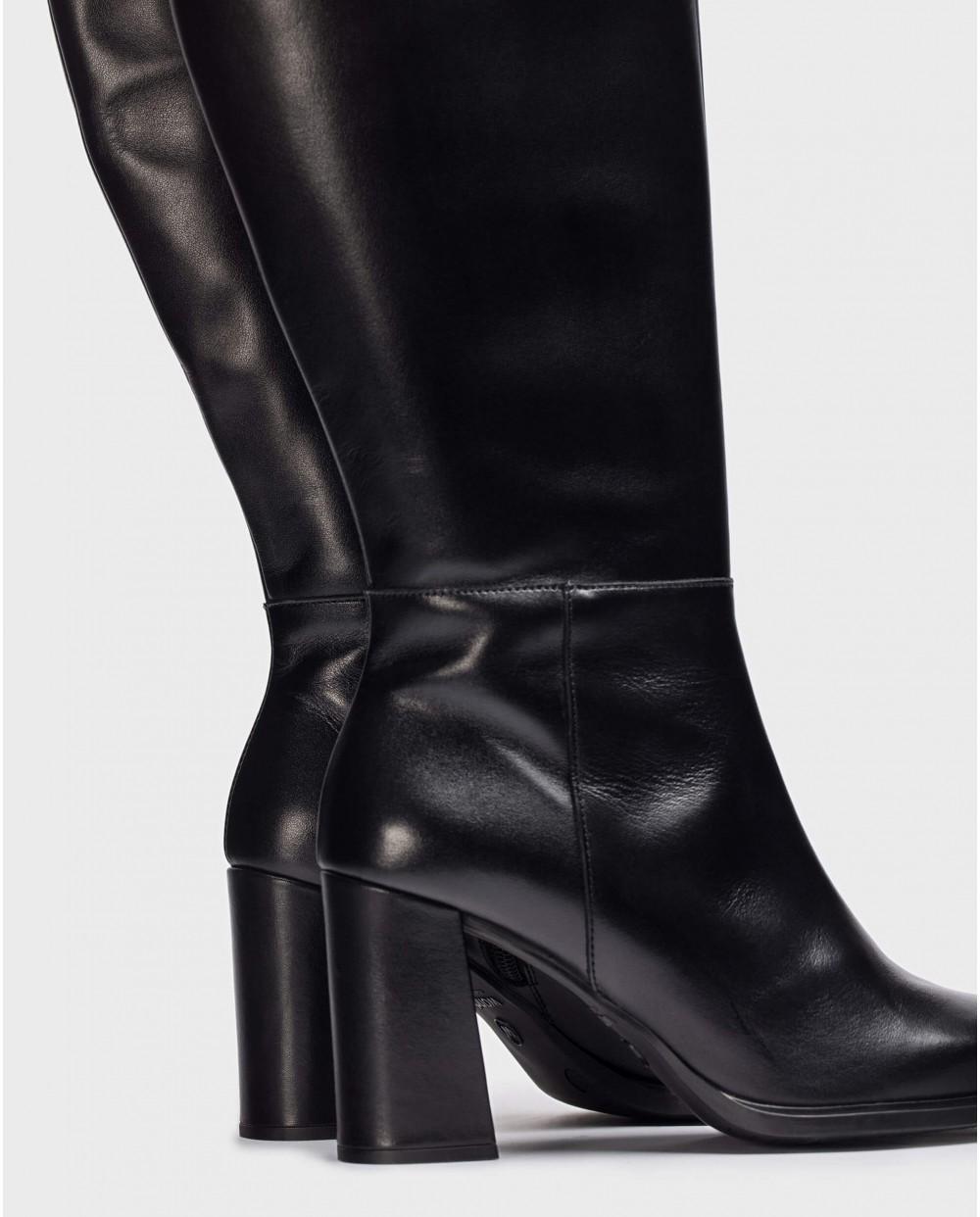 wonders Botas XL JEAN Negras Ofertas especiales