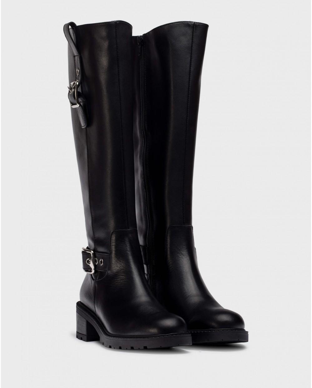 wonders Botas ISOLDA Negras Oferta especial
