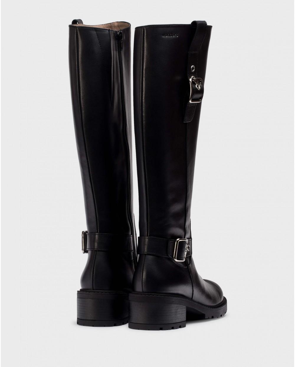 wonders Botas ISOLDA Negras Oferta especial