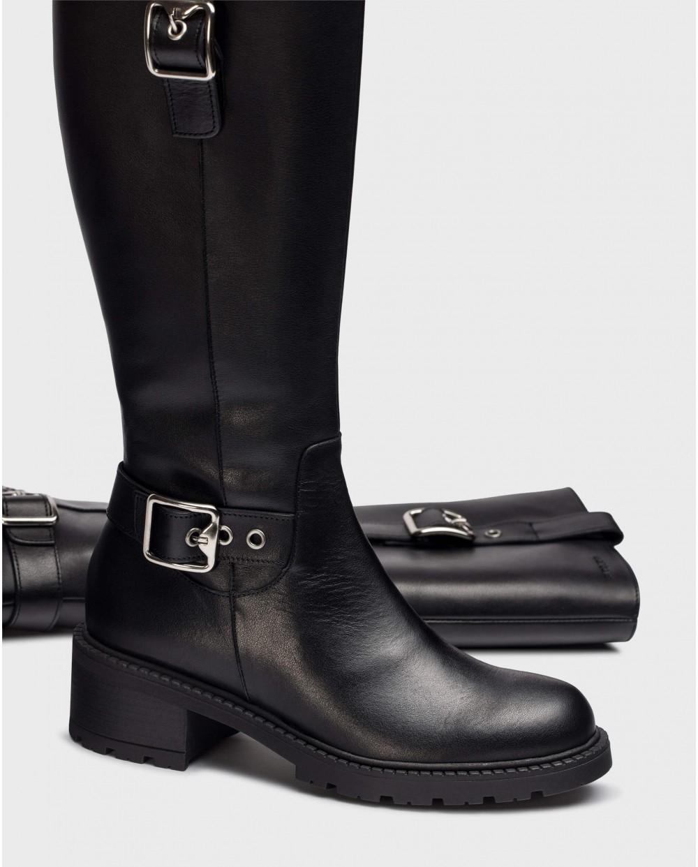 wonders Botas ISOLDA Negras Oferta especial