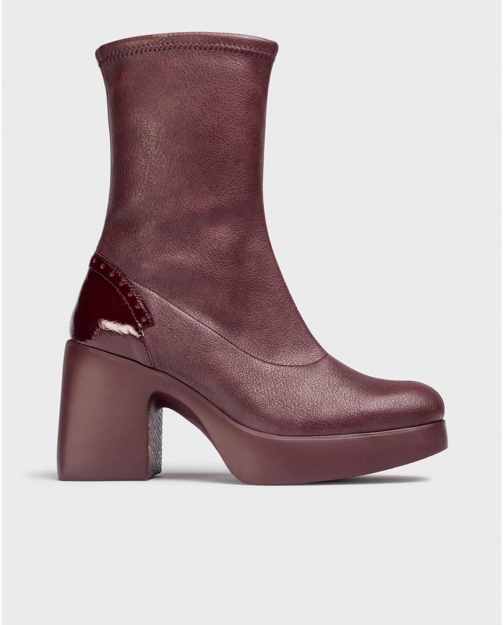 wonders Botines BARCELONETA Burdeos