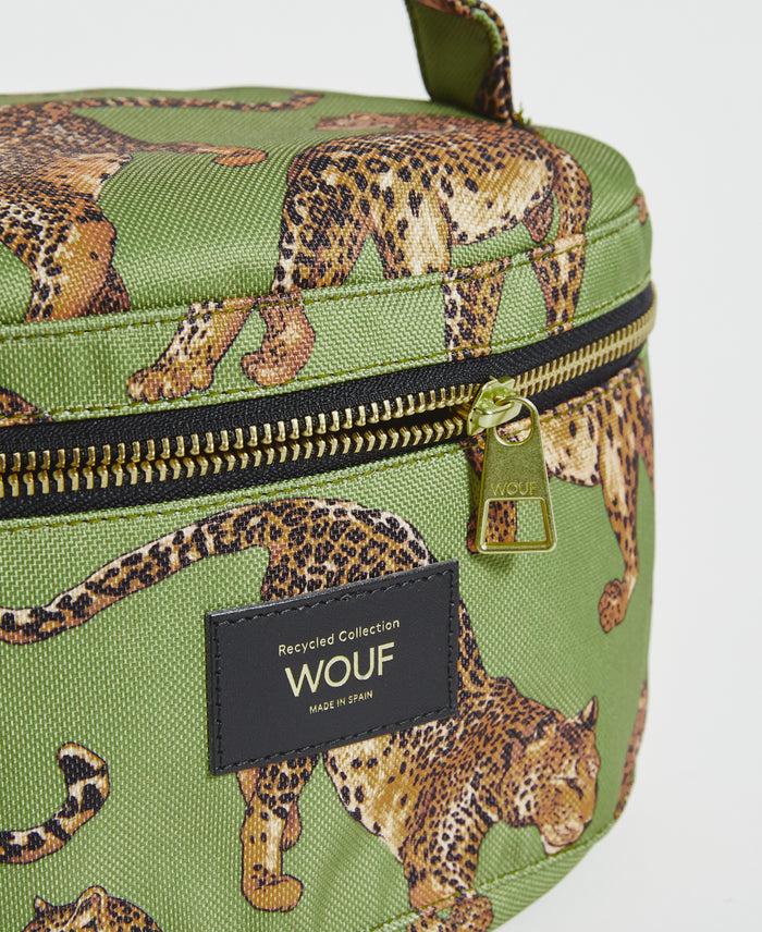 wouf Olive Leopard Vanity Bag Oferta especial de fábrica