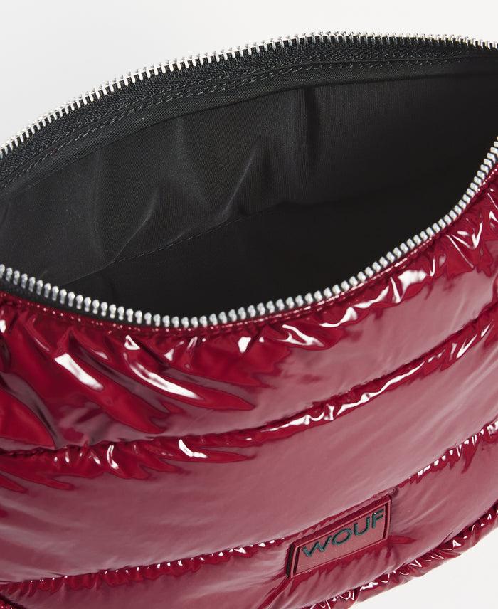 wouf Burgundy Glossy Crossbody Bag Outlet