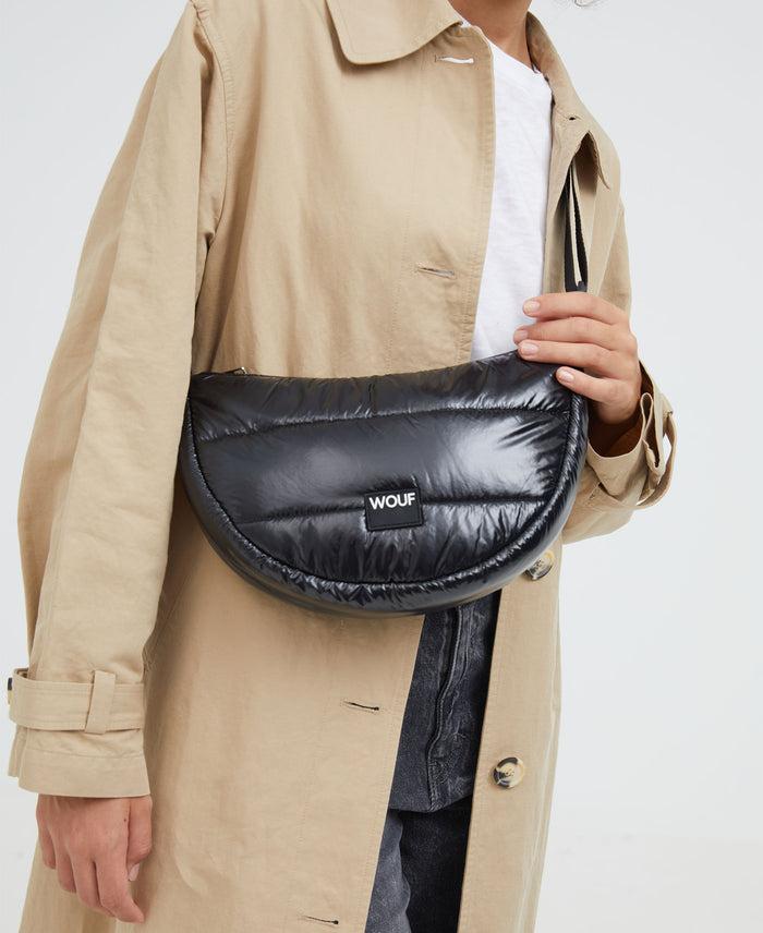 wouf Black Glossy Crossbody Bag Tienda